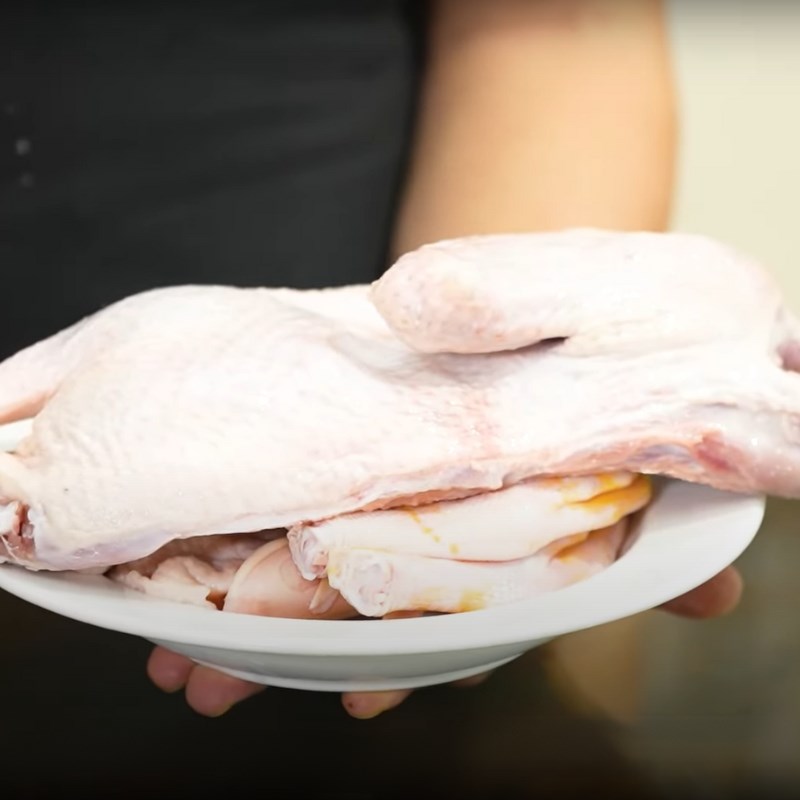 Bước 1 Sơ chế thịt ngan Ngan nấu giả cầy