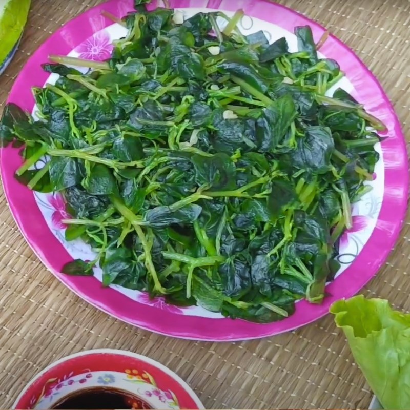 Bước 3 Thành phẩm Rau càng cua xào tỏi