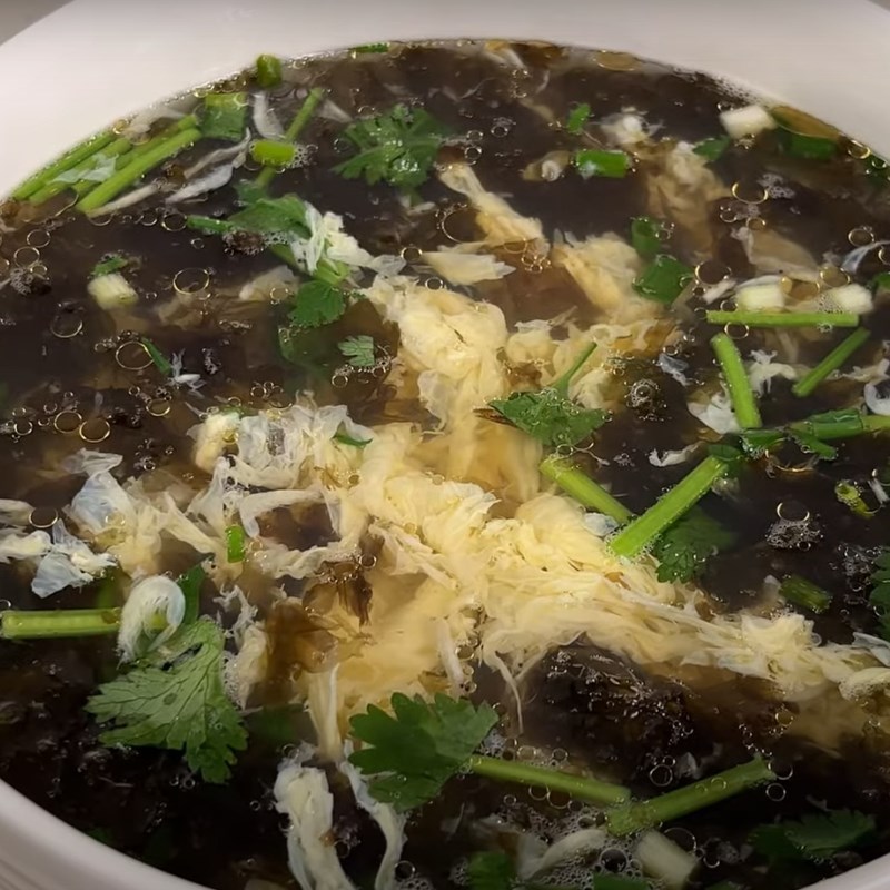 Bước 4 Thành phẩm Canh rong biển nấu trứng