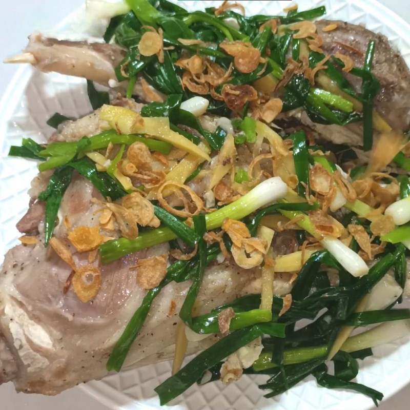 Bước 4 Thành phẩm Má heo hấp hành