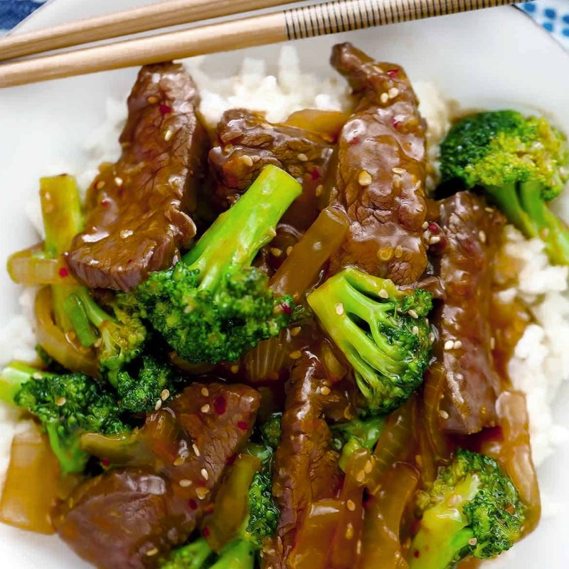 Bước 6 Thành phẩm Bò xào súp lơ (bông cải xanh)