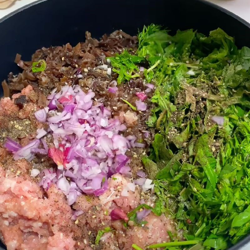 Bước 3 Xay thịt Dồi trường nướng