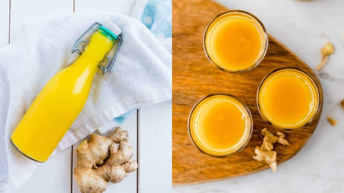 Ginger shot với táo và chanh