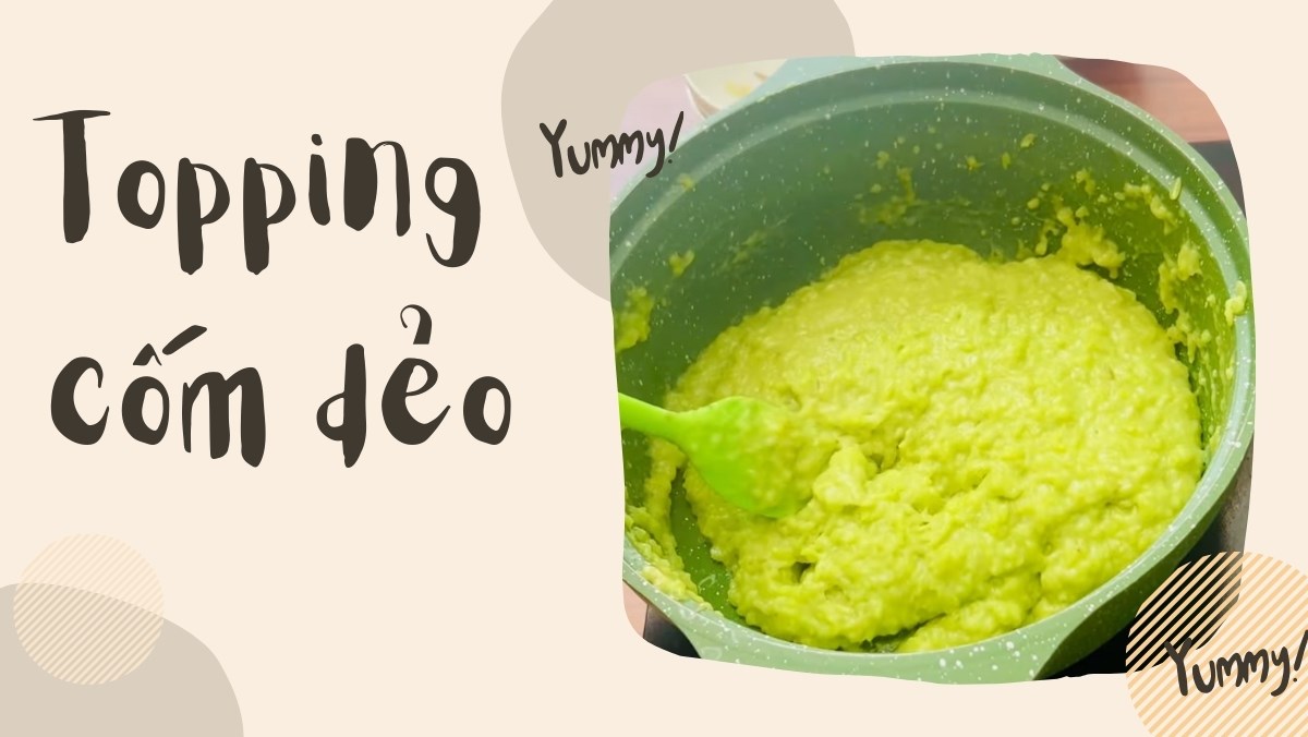 Topping cốm dẻo