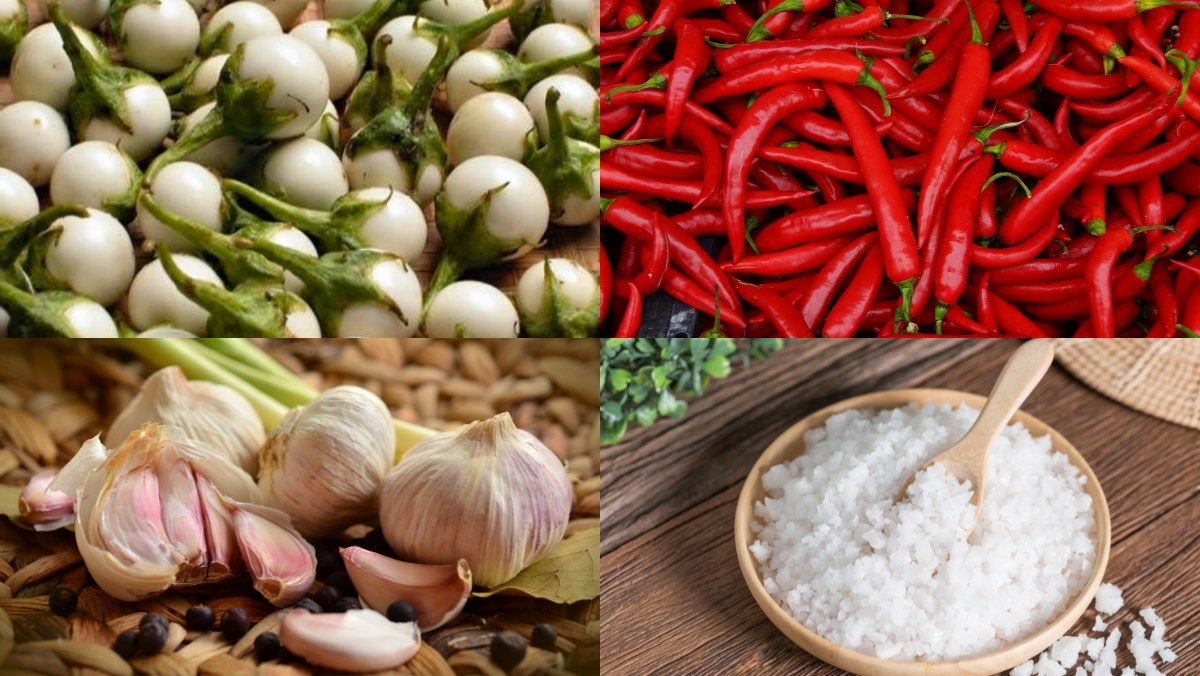Nguyên liệu món ăn cách làm cà pháo ngâm chua ngọt