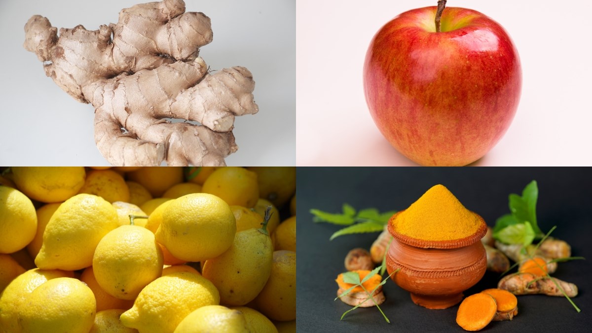 Nguyên liệu món ăn 3 công thức làm ginger shot