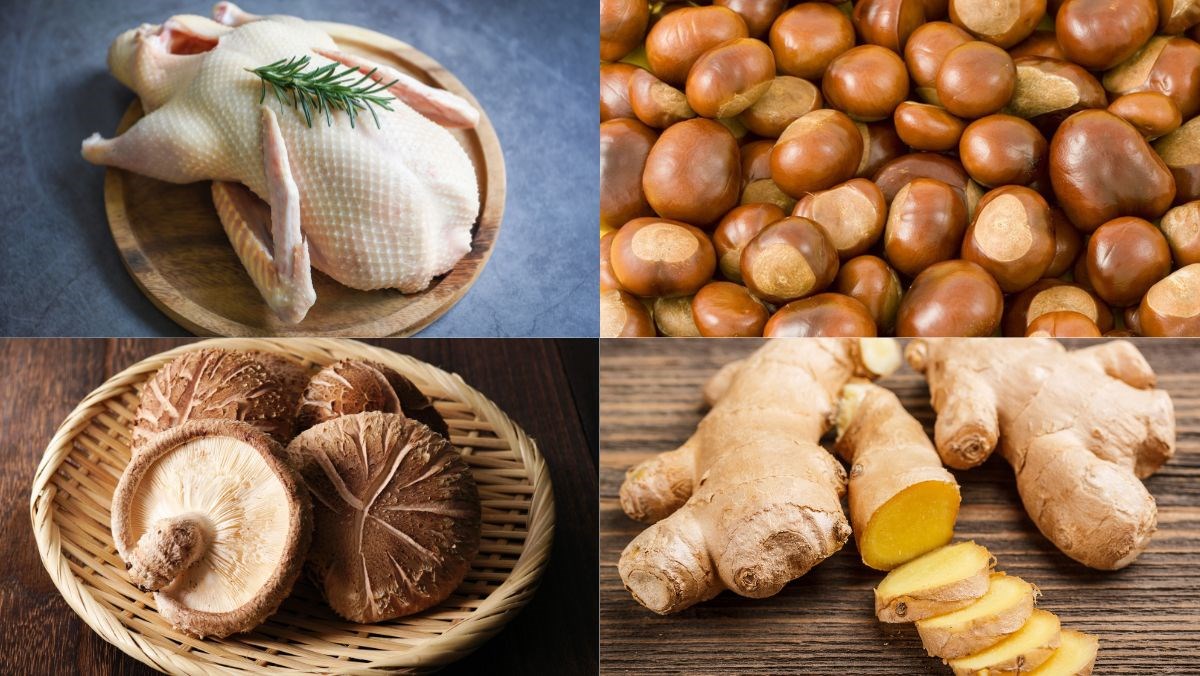 Nguyên liệu món ăn hạt dẻ trùng khánh