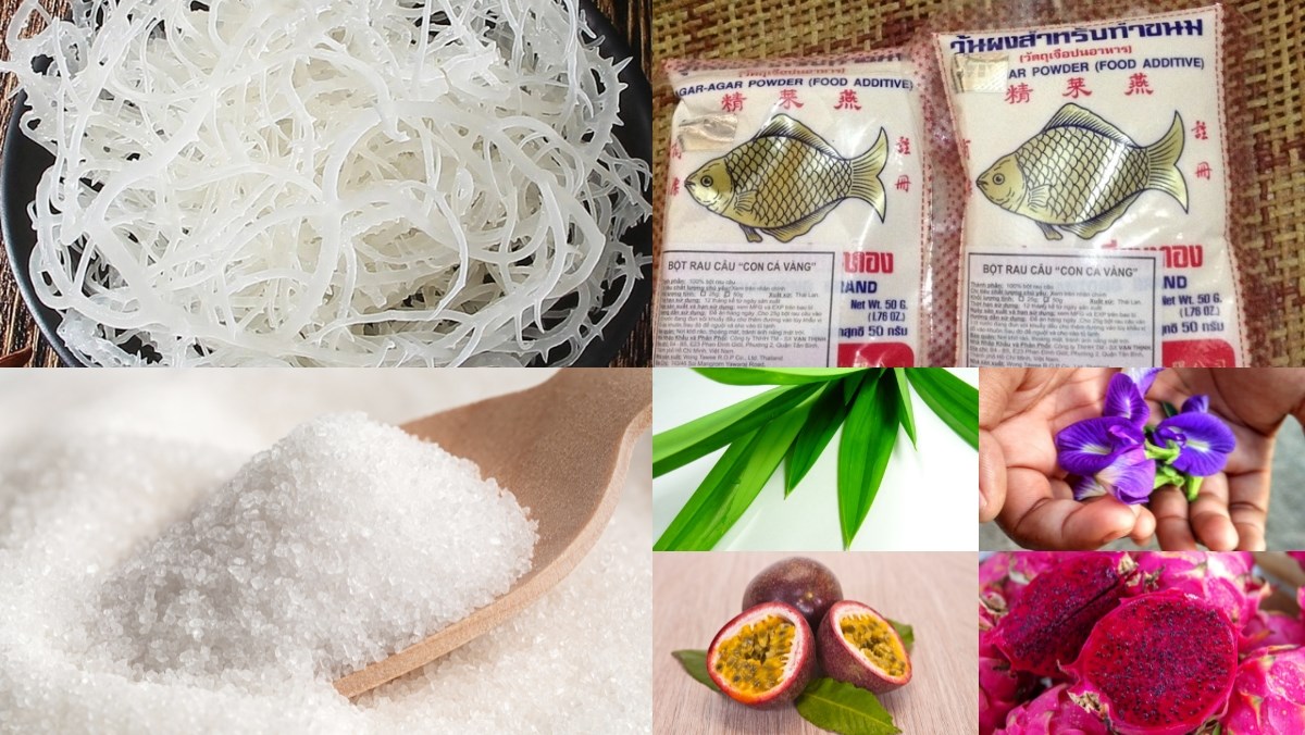 Nguyên liệu món ăn cách làm mứt rong sụn