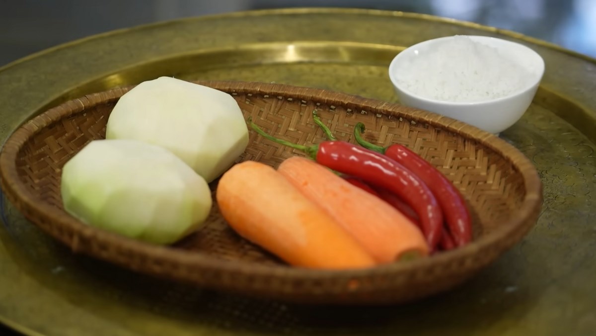 Nguyên liệu món ăn cách làm su hào muối