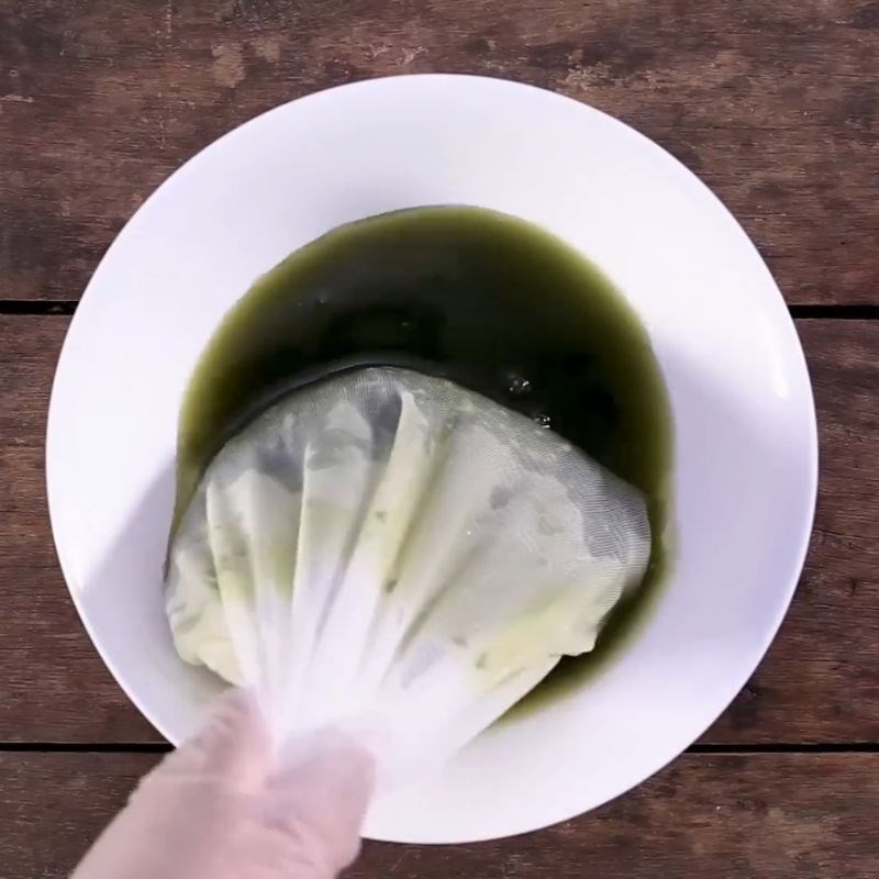 Bước 4 Đợi sương sâm đông lại nang mực làm sương sâm