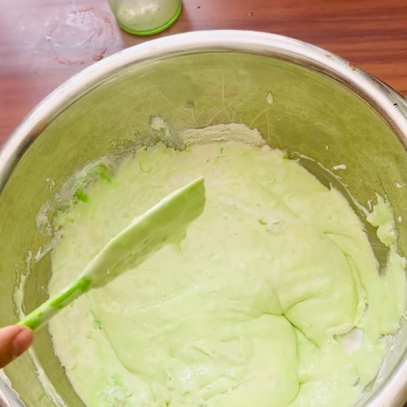 Bước 2 Đánh bông kem cốm Kem cốm