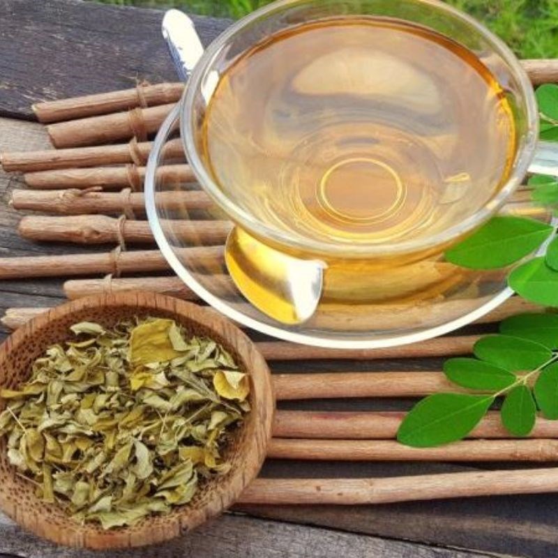 Bước 5 Hoàn thành và thưởng thức Cách làm trà chùm ngây