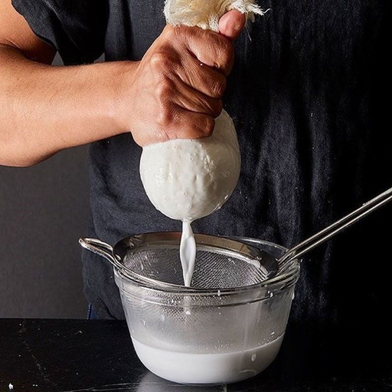 Bước 2 Làm nước cốt dừa Bánh phồng mì