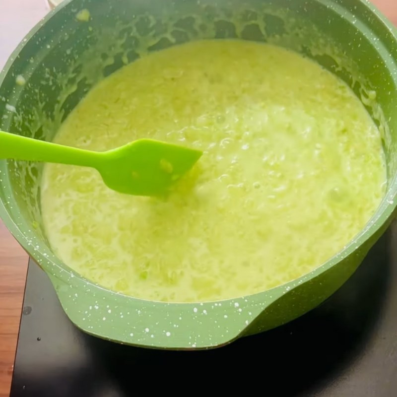 Bước 2 Nấu cốm dẻo Topping cốm dẻo
