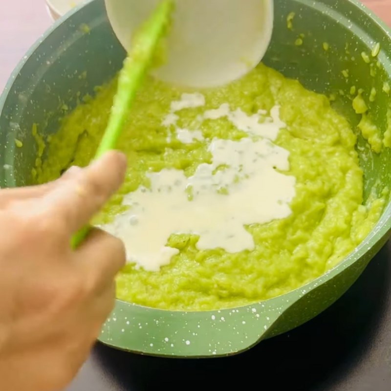 Bước 2 Nấu cốm dẻo Topping cốm dẻo