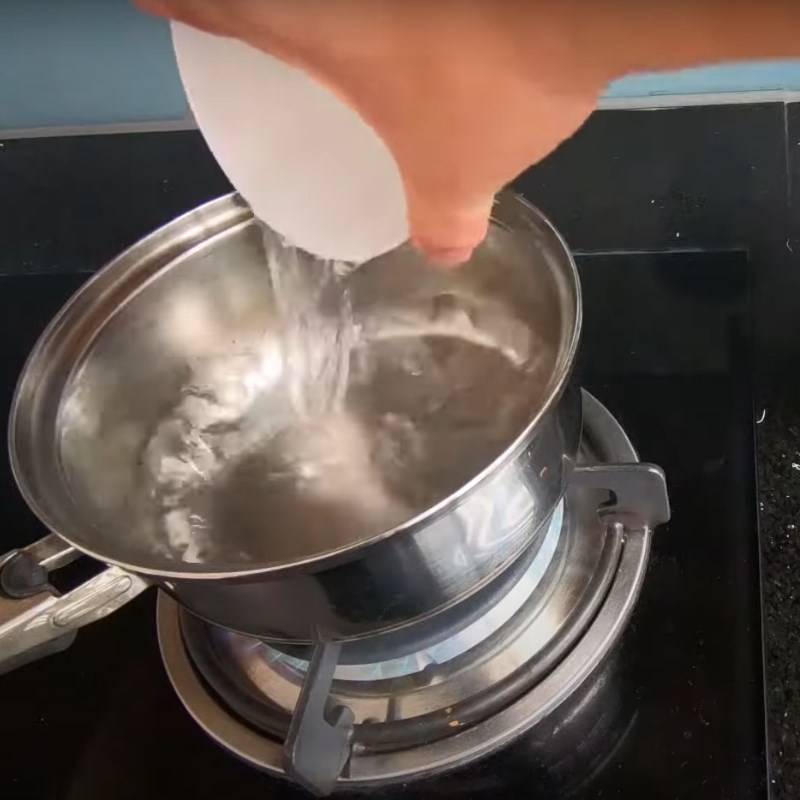 Bước 3 Nấu nước cốt dừa Xu xoa