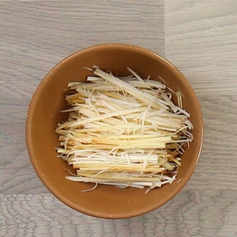 Bước 1 Sơ chế củ hủ dừa Bánh xèo hến