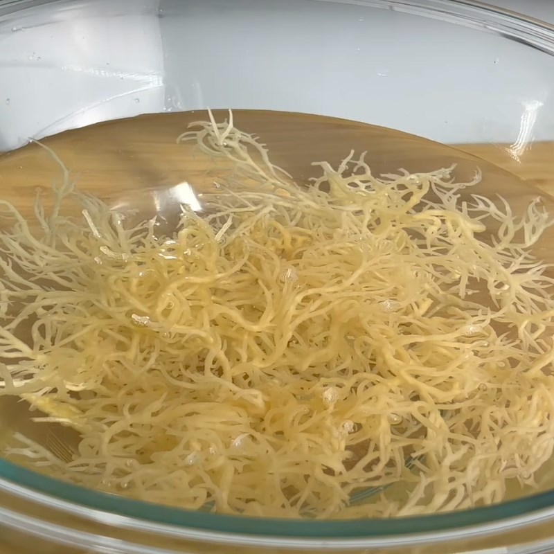 Bước 1 Sơ chế rong sụn Sea moss gel