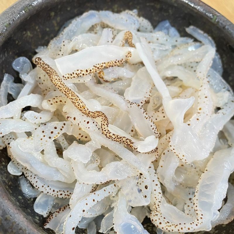 Bước 1 Sơ chế sứa Sứa sốt thái