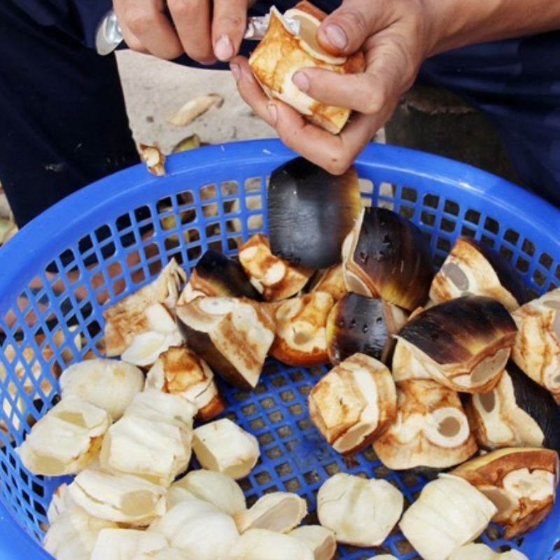 Bước 1 Sơ chế thốt nốt Thốt nốt sấy dẻo