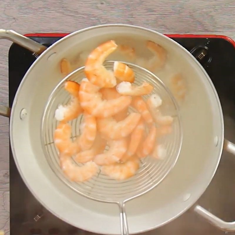 Bước 2 Sơ chế tôm đất Bánh xèo hến