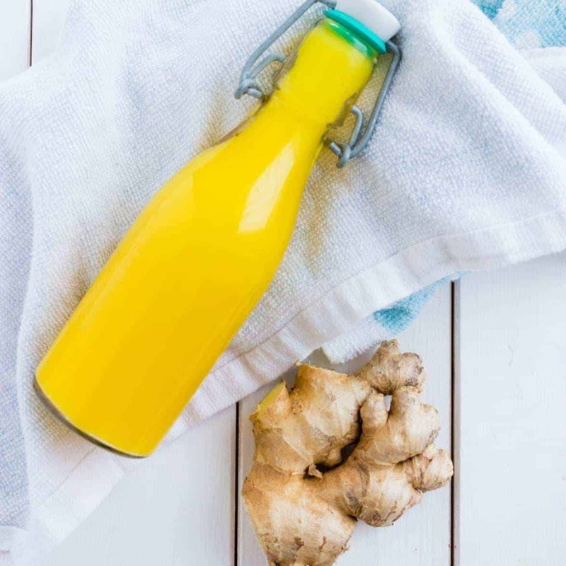 Bước 3 Thành phẩm Ginger shot với táo và chanh