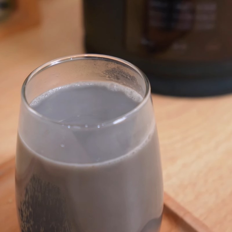 Bước 3 Thành phẩm Sữa mè đen bằng máy làm sữa hạt