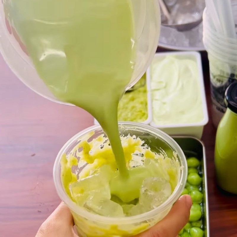 Bước 1 Trà sữa cốm Trà sữa cốm và trà sữa kem cốm