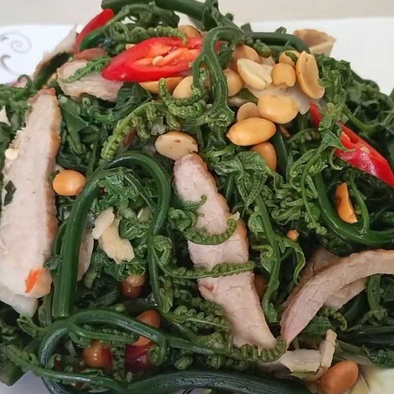 Bước 5 Trang trí và thưởng thức Nộm rau dớn