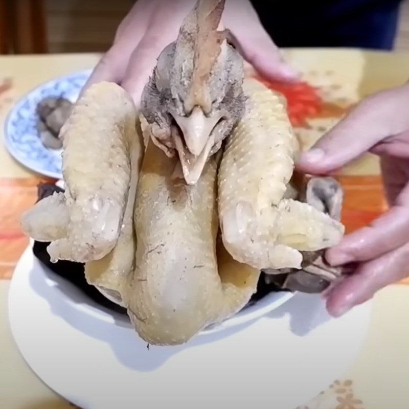 Bước 5 Trình bày gà cúng Gà cánh tiên