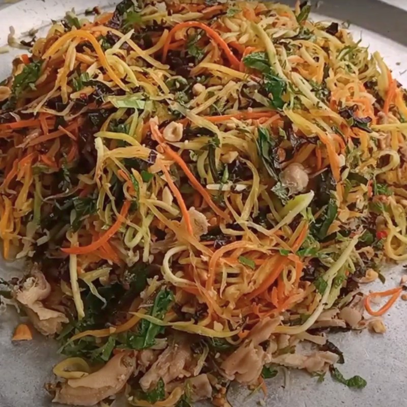 Bước 3 Trộn nộm chân vịt Nộm chân vịt