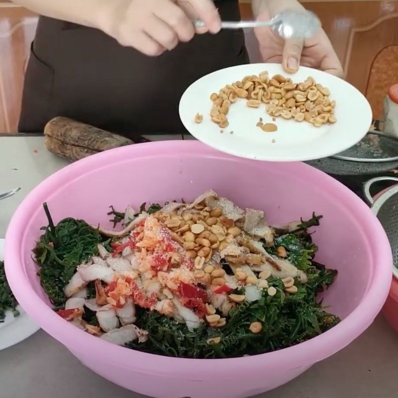 Bước 4 Trộn nộm Nộm rau dớn