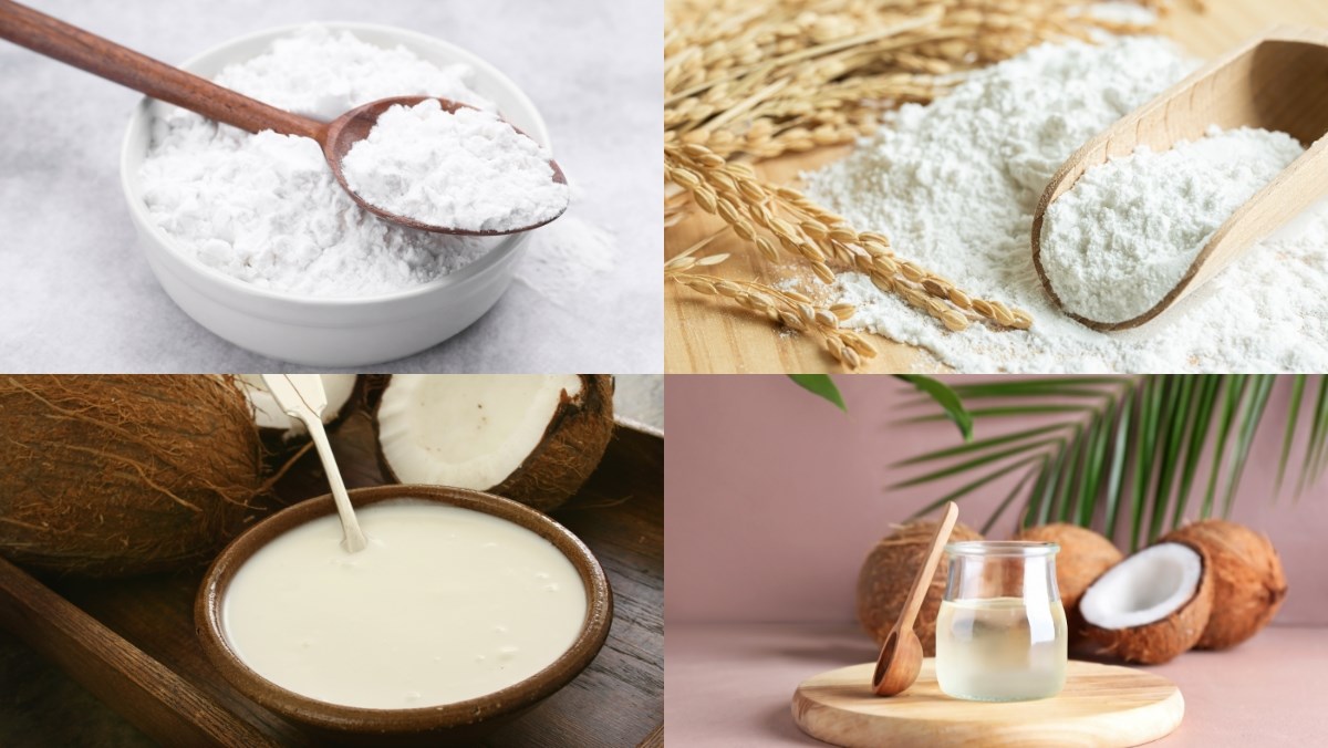 Nguyên liệu món ăn cách làm bánh con sùng (bánh con đuông) nước cốt dừa