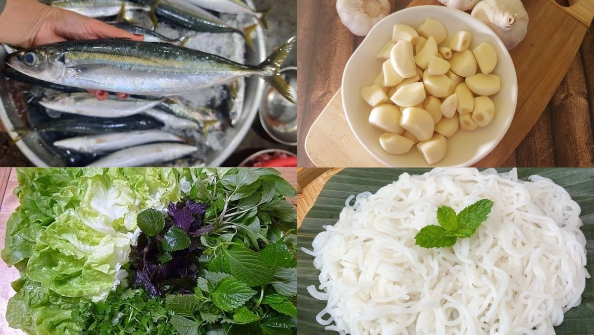 Nguyên liệu món ăn cá nục nướng bằng nồi chiên không dầu