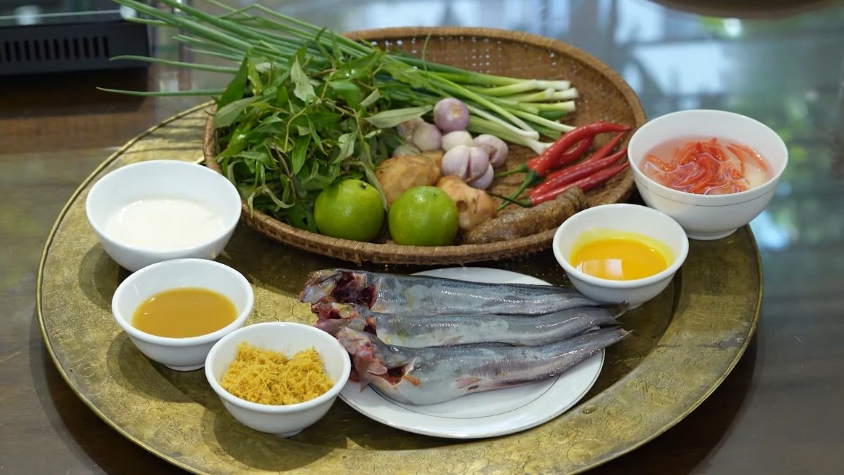 Nguyên liệu món ăn cách làm cá trê om riềng mẻ