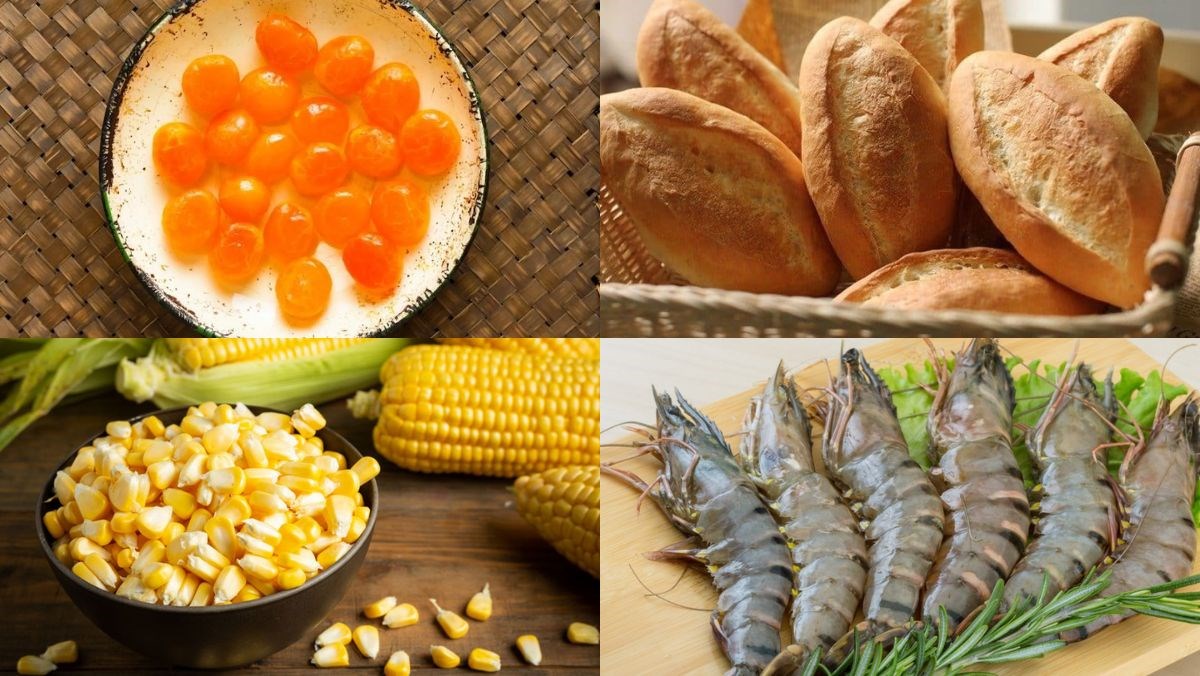 Nguyên liệu món ăn cách làm sốt trứng muối chấm bánh mì