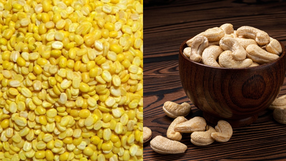 Nguyên liệu món ăn nấu sữa hạt điều bằng máy làm sữa hạt