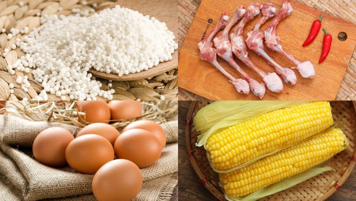 Nguyên liệu món ăn súp bột báng