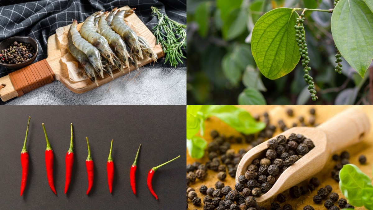 Nguyên liệu món ăn cách làm tôm rim tiêu