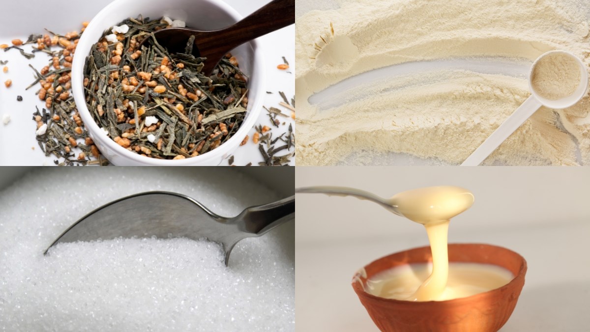 Nguyên liệu món ăn 3 công thức làm trà sữa chai