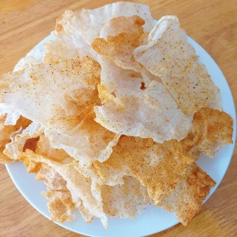 Bước 2 Chiên bánh tráng làm chả ram giòn Bánh mì Bình Định