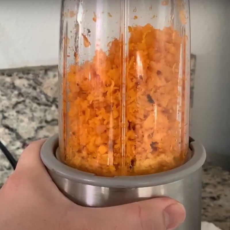 Bước 3 Đánh bông tôm chấy Tôm chấy (từ tôm tươi)