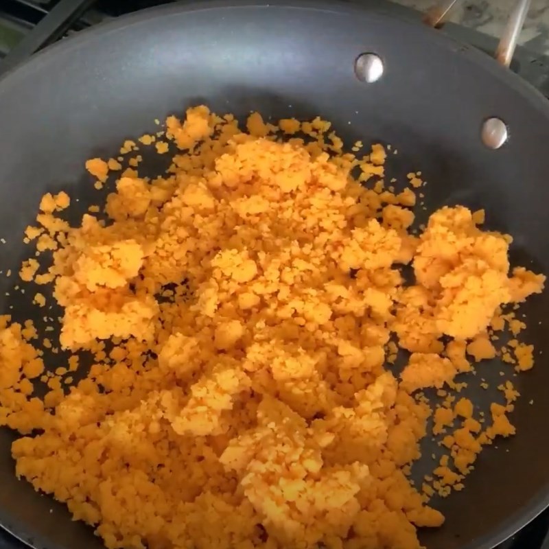 Bước 3 Đánh bông tôm chấy Tôm chấy (từ tôm tươi)