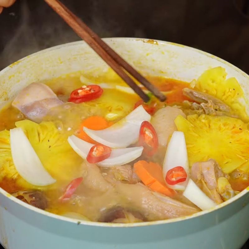 Bước 5 Hoàn thành nước lèo Gà nấu khóm