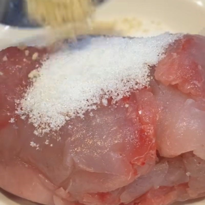 Bước 1 Làm chả cá Cách nấu lẩu cá thác lác chua cay