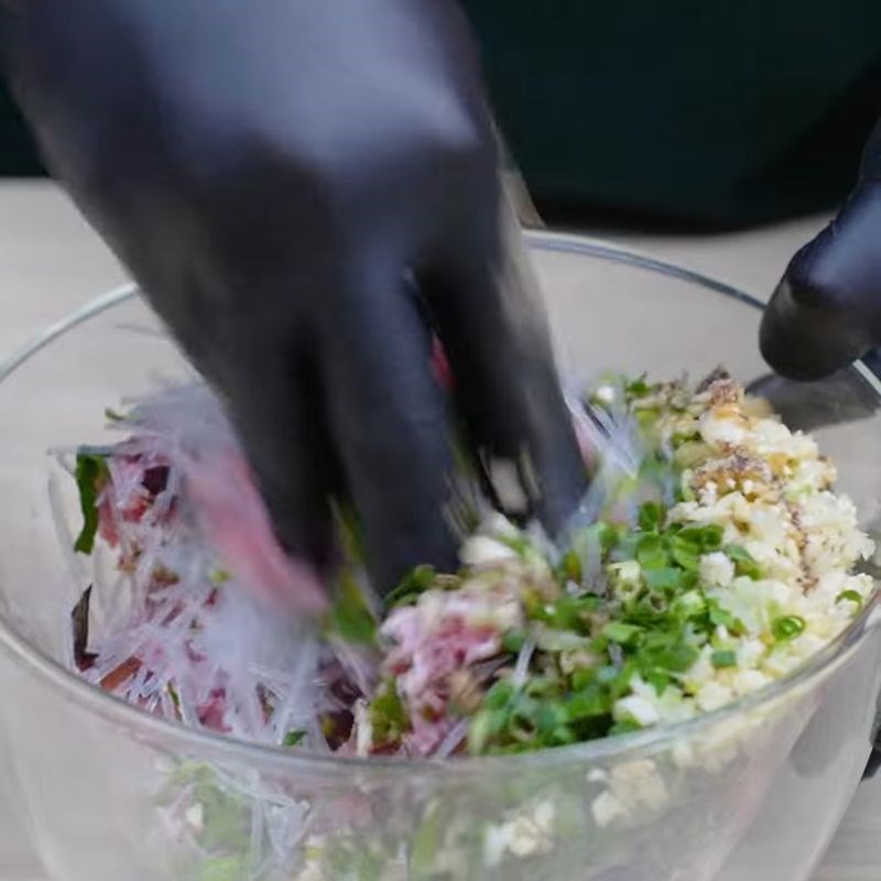 Bước 3 Làm chả ram Bánh mướt ram