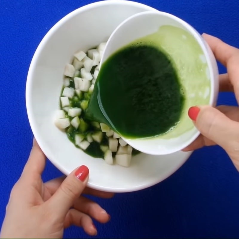 Bước 3 Làm thạch củ năng Trà sữa healthy