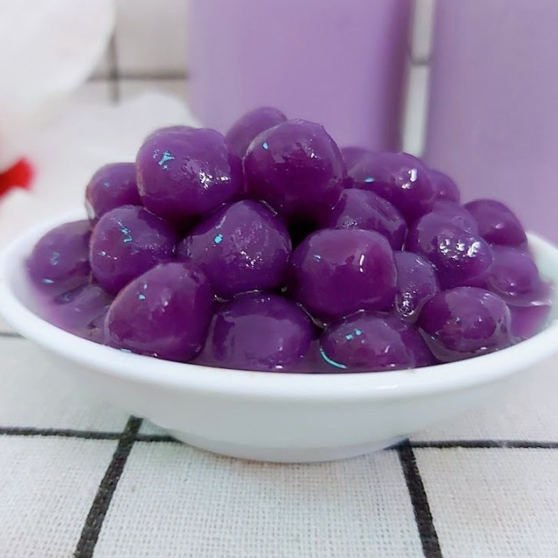 Bước 2 Làm trân châu khoai lang tím Trà sữa healthy