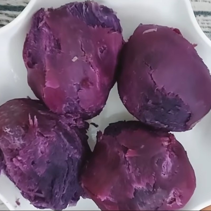 Bước 2 Làm trân châu khoai lang tím Trà sữa healthy