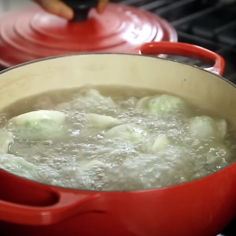 Bước 4 Nấu canh sủi cảo Canh sủi cảo